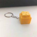 Teclado de queso Fidget llavero Clicker Fidget juguete sensorial alivio del estrés ansiedad TDAH descompresión regalos para niños adultos