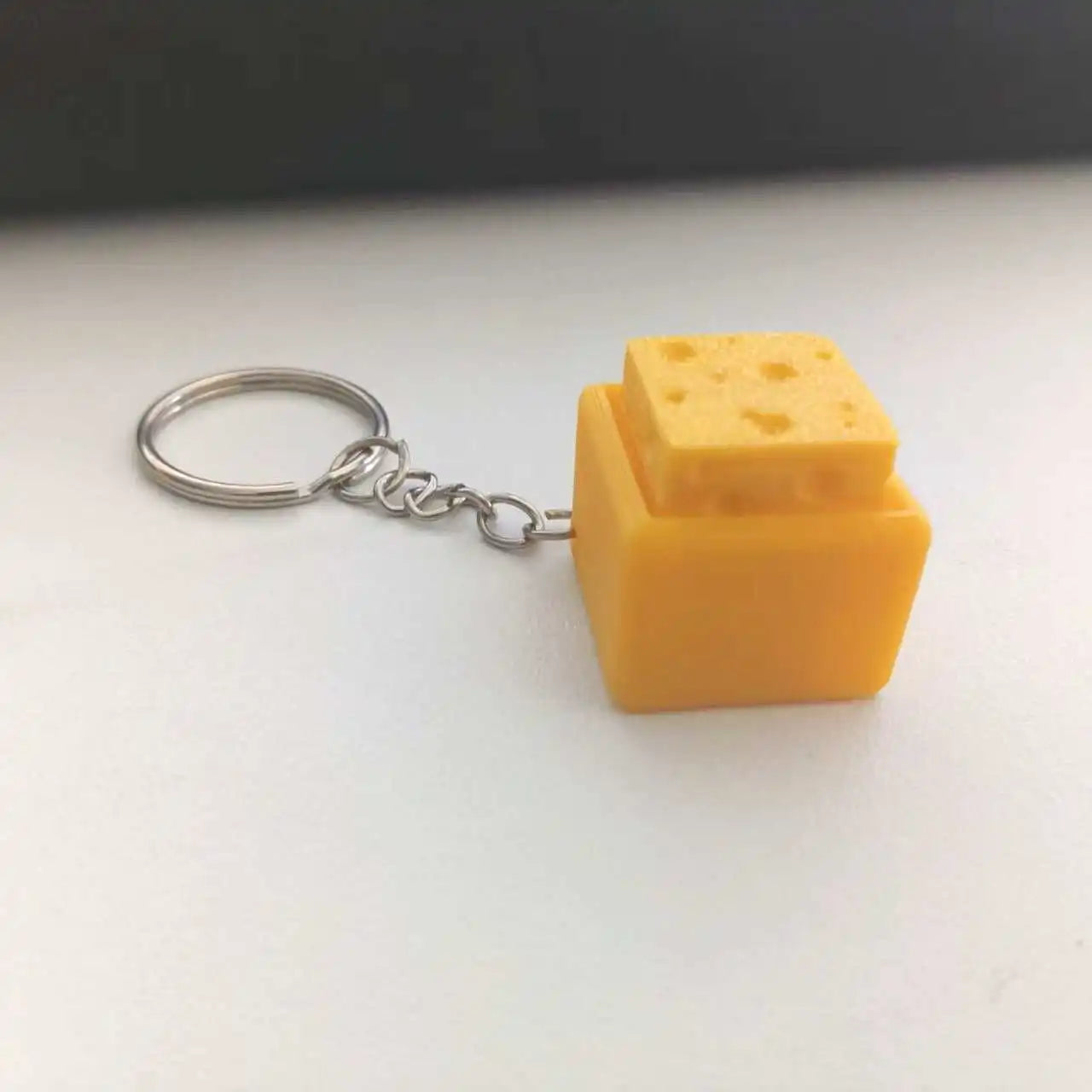 Teclado de queso Fidget llavero Clicker Fidget juguete sensorial alivio del estrés ansiedad TDAH descompresión regalos para niños adultos