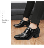 Zapatos Oxford Charol Marrones Hombre | Clásicos Punta Puntiaguda Con Cordones Boda
