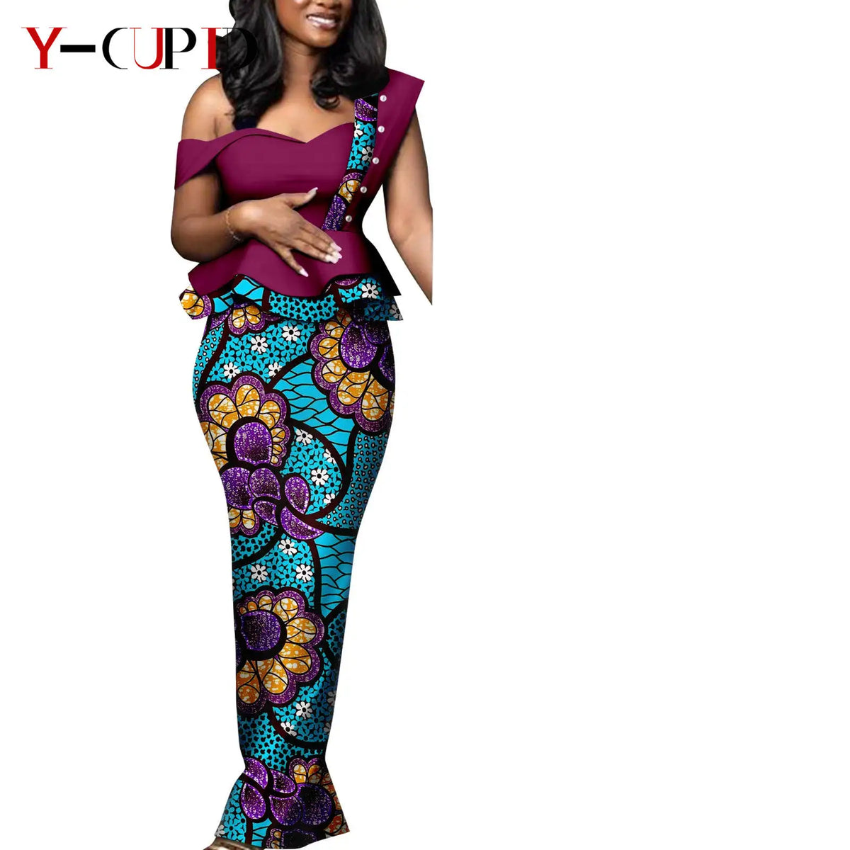 Vestido Dashiki Africano Caftán Boda Pareja | Camisa y Pantalón | Tallas XS-6XL | Tico Trendy