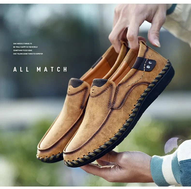 Mocasines Lujo Hombre ∣ Cuero Suave ∣ Zapatos Cómodos para Conducir