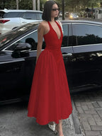 Vestido de fiesta con escote en V y espalda descubierta | Vestidos largos sexys