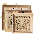 Juego De laberinto, laberinto De madera, rompecabezas para niños y adultos, juguetes IQ, Educación Montessori, coordinación mano-ojo, Juegos De Ingenio