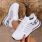Zapatillas Transpirables con Agujeros | Suela Gruesa | Estampados | Talla Grande | 2025