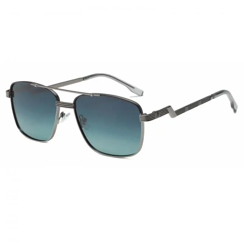 Gafas de Sol CATERSIDE Polarizadas | Lentes Planas y Doble Puente | Montura Metal | UV400