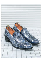 Zapatos Oxford Hombre Ticotrendy Piel Dividida Estampado Animal Sin Cordones | Elegantes