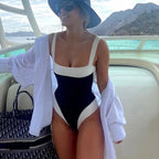 Traje De Baño Sexy De Una Pieza Cintura Alta Playa Verano Mujer