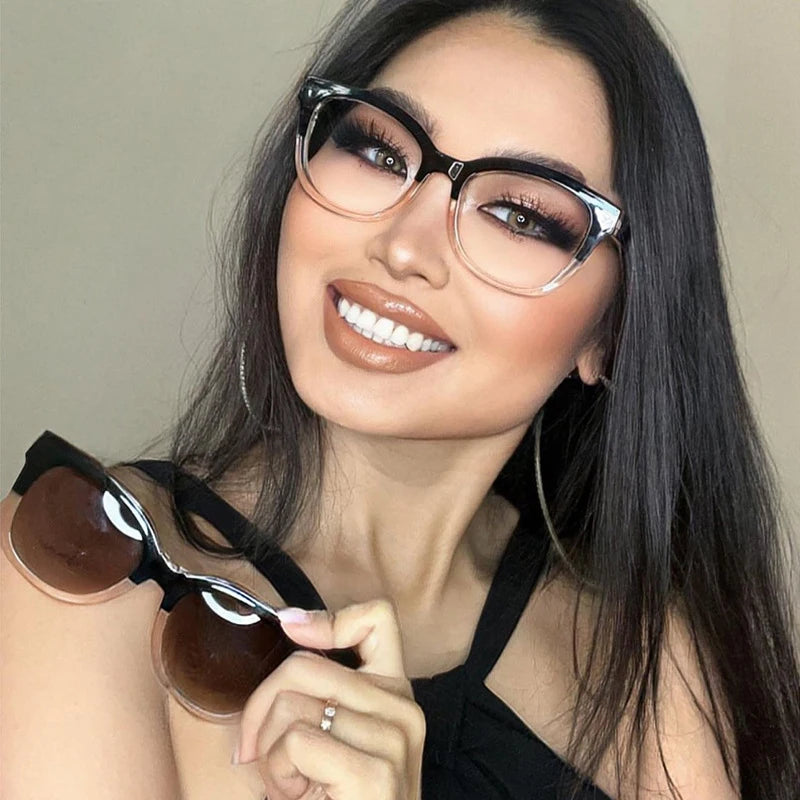 Gafas Ópticas Polarizadas 2 en 1 Clip Magnético | TR90 Titanio Miopía Graduadas Negocios
