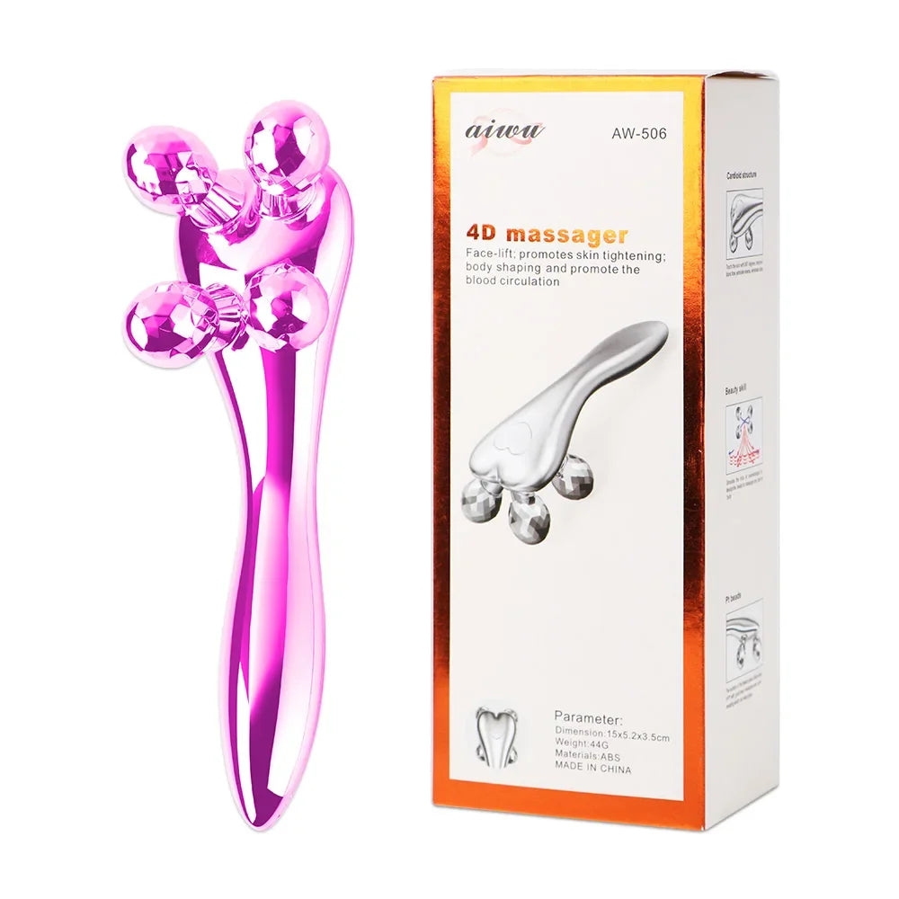 Masajeador Facial y Corporal 4D - Rodillo de Masaje en Y
