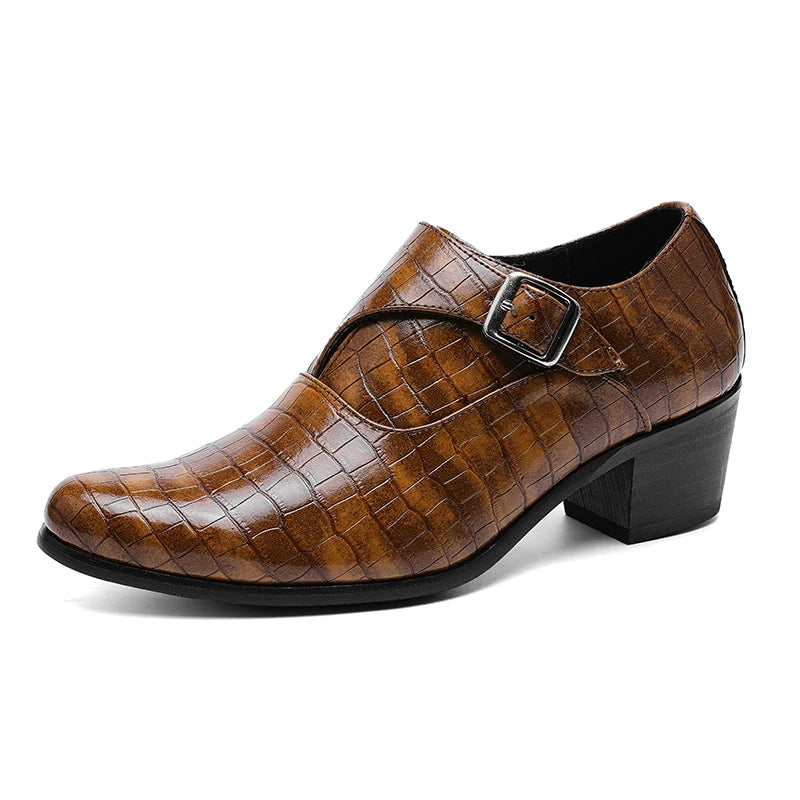 Zapatos Oxford Charol Marrones Hombre | Clásicos Punta Puntiaguda Con Cordones Boda