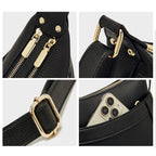 LAORENTOU bolso de hombro de cuero genuino para mujer 2025 nuevo bolso cruzado de cuero suave de gran capacidad a la moda para mamá