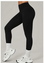 Pantalones de Yoga VEQKING con Pliegues Invisibles para Mujer, Leggings Deportivos de Cintura Alta, Levanta Glúteos, Secado Rápido, Ropa Deportiva para Gimnasio