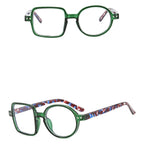 Montura Gafas Asimétricas Retro Redondas Cuadradas | Lentes Transparentes Unisex Ópticas
