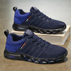 Zapatos Running para Hombre | Malla Negra Transpirable | Ligeros para Verano | Ticotrendy