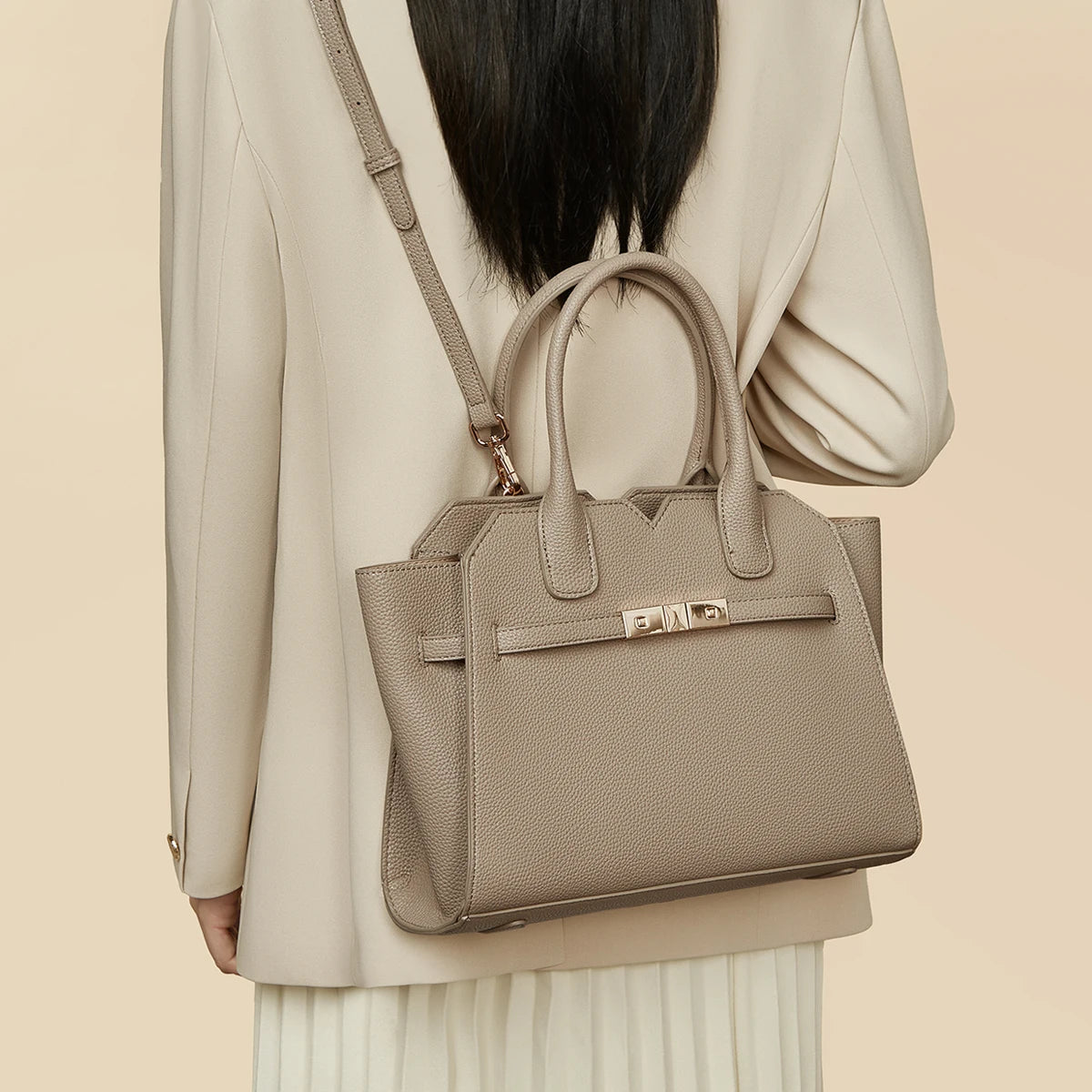 LAORENTOU elegante bolso de hombro de PVC con asa superior para mujer, moda informal 20225, bolsos cruzados de gran capacidad para mujer, monederos de regalo