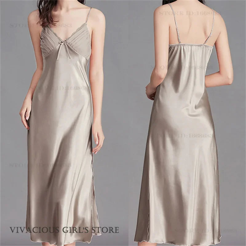 Camisón Largo con Tirantes | Talla Grande