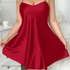 Camisón de Seda Helada con Tirantes | Talla Grande