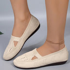 Zapatos Planos De Malla Transpirable Para Mujer | Tela Hueca Fondo Suave