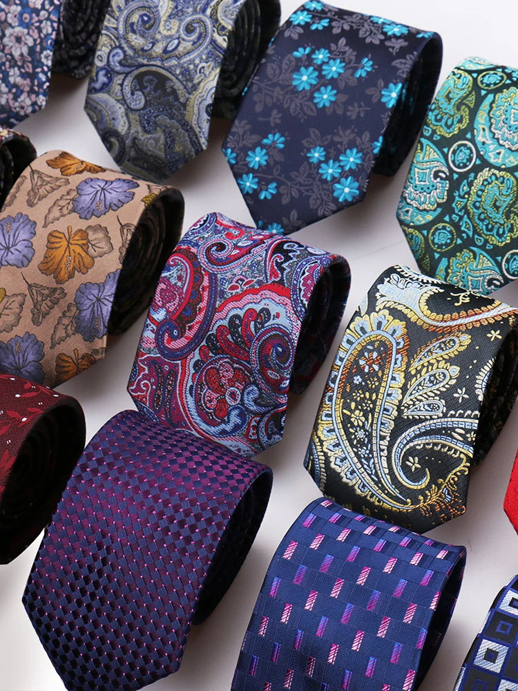 Corbata Jacquard Poliéster De Lujo Para Hombres Estilo Tico