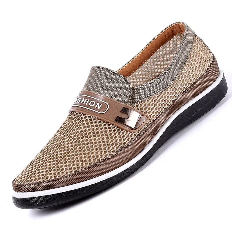 Mocasines Malla Hombre ∣ Verano Sin Cordones ∣ Calados Cómodos 2022