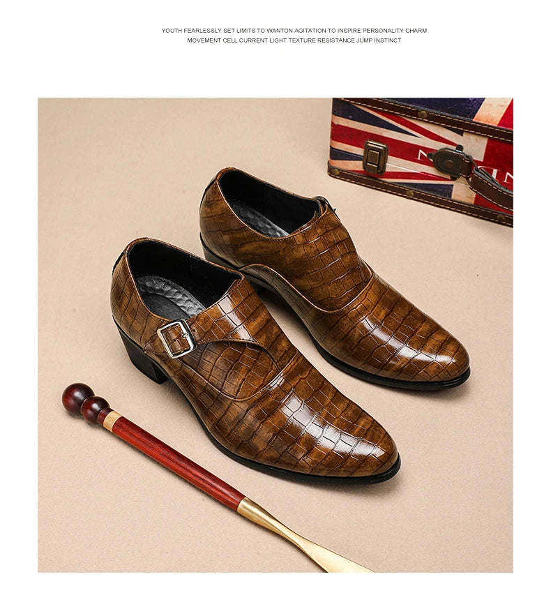 Zapatos Oxford Charol Marrones Hombre | Clásicos Punta Puntiaguda Con Cordones Boda