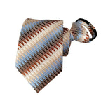 Corbata Preatada Con Cremallera Rayada Elegante y Práctica Para Bodas