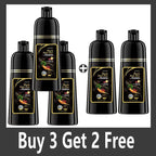 Champú de tinte para el cabello a base de hierbas naturales 3 en 1, cambio de Color del cabello, cabello gris a marrón oscuro, negro, cuidado nutritivo profundo