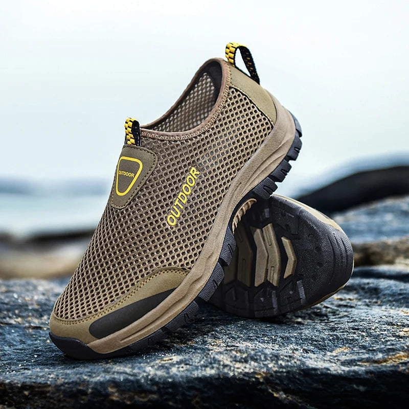 Mocasines Casuales Hombre | Malla Respirable Ligera Confort Estilo Tico | Talla Grande