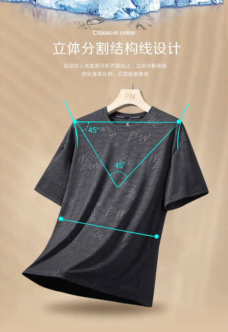 Camiseta Ticotrendy Hombre Manga Corta Cuello Redondo Casual | Transpirable Ligera