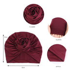 Turbante de flores grandes para Mujer, gorro Hijab musulmán, Bandana para quimio, sombrero africano, tocado para fiesta de boda, Turbante