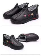 Zapatillas De Invierno Para Mamá | Mocasines Tipo Oxford Felpa Calidad