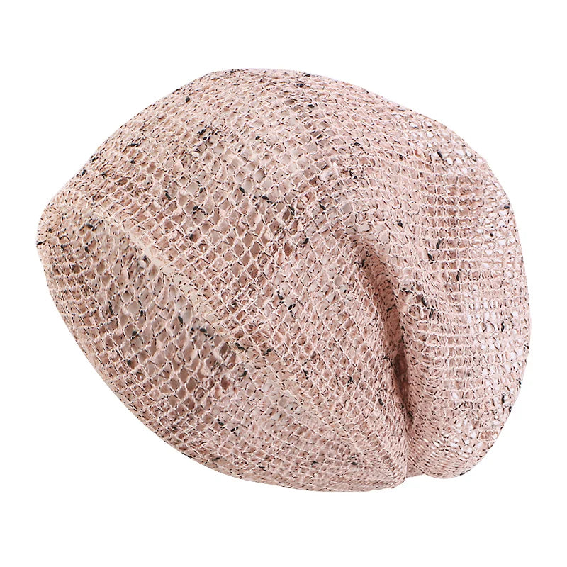 Nuevas Gorros de doble uso para mujer, gorros de malla de algodón para verano, gorros finos, gorros informales para exteriores, gorros con bufanda, Gorros para niñas