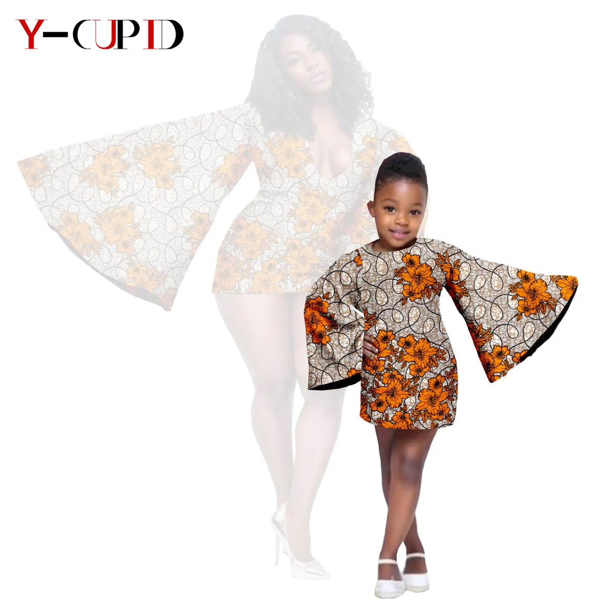 Vestido Dashiki y Mini Capa Madre e Hija | Tico Trendy