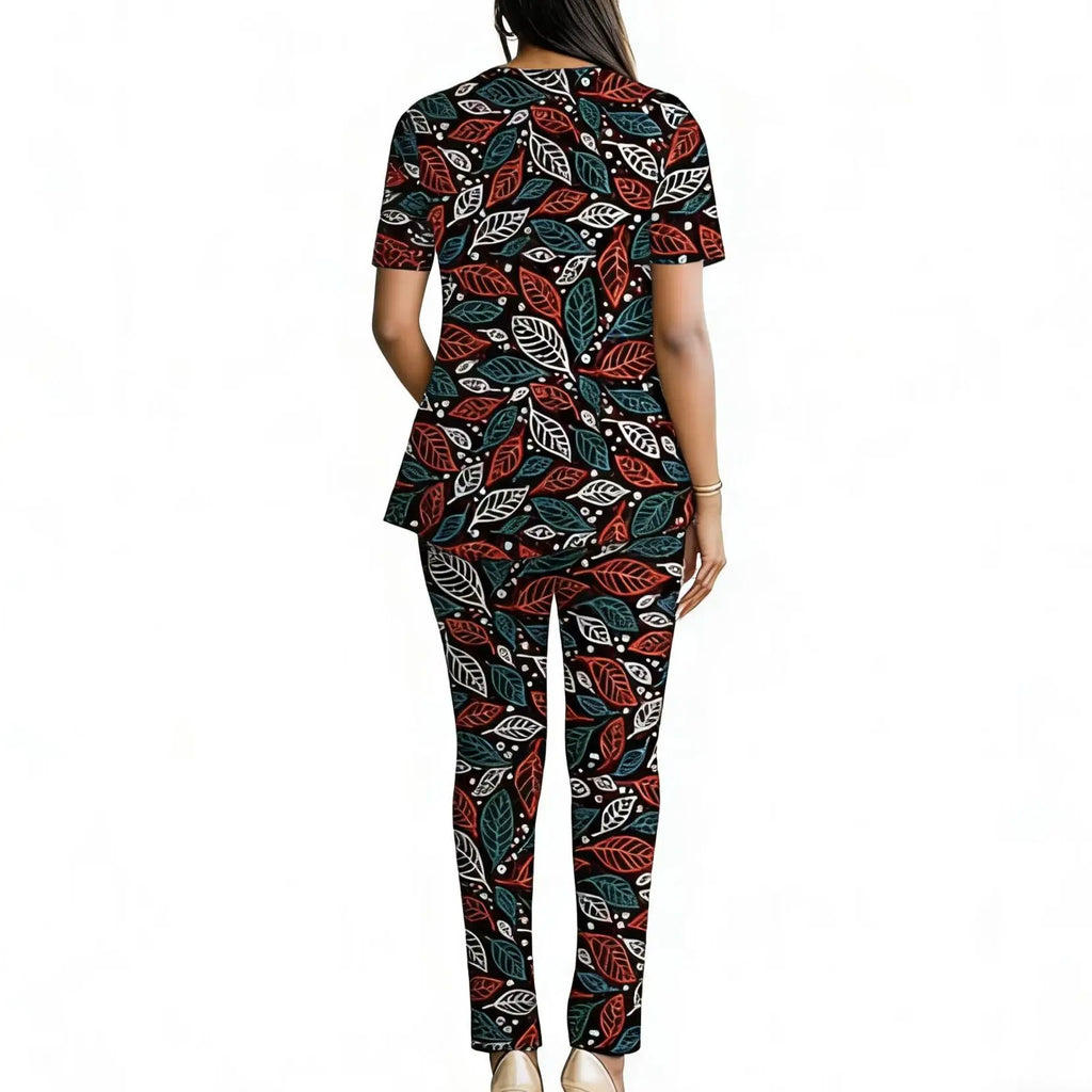 Conjunto Africano de Verano Blusa y Pantalón