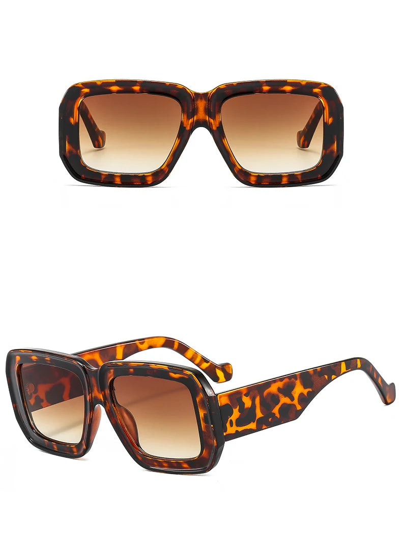 Gafas de Sol Cuadradas Grandes Retro Estilo Único Moderno