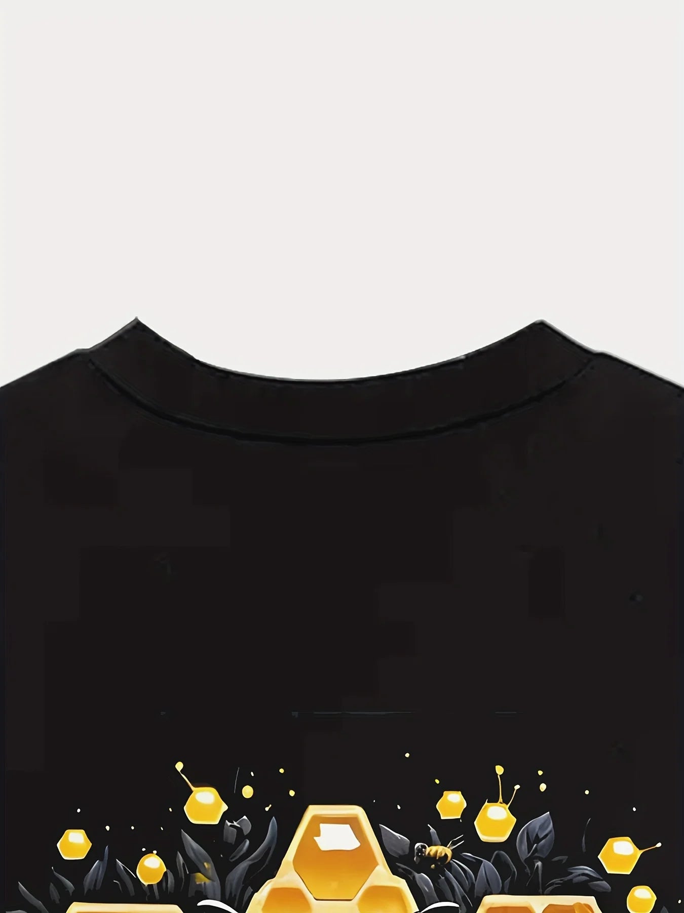 Camiseta Hombre Verano Jersey Estampado Abeja | Manga Corta Cuello Redondo Secado Rápido