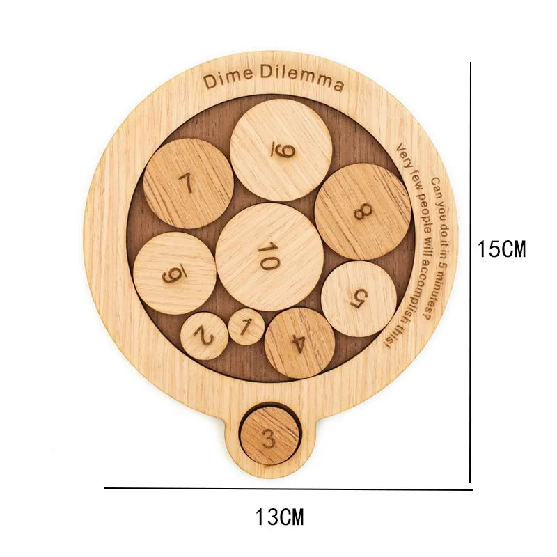 Penny Baffling Puzzle difíciles acertijos para adultos y niños juguetes educativos IQ Challenge juegos lógicos Rompecabezas regalos