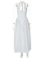 Vestido de fiesta con escote en V y espalda descubierta | Vestidos largos sexys