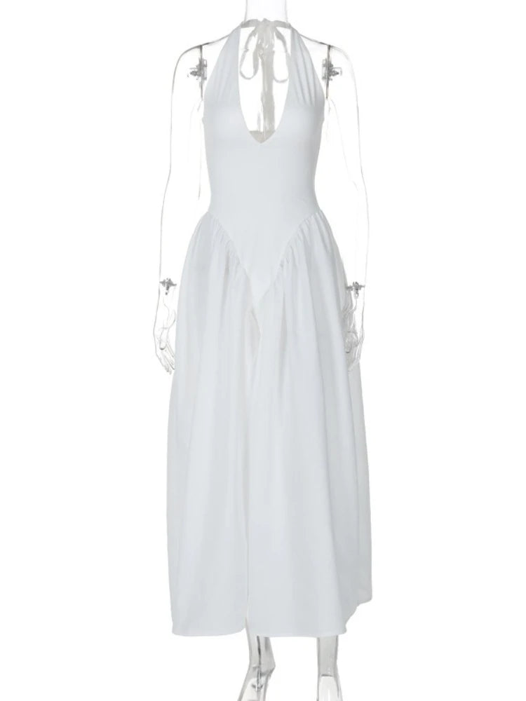 Vestido de fiesta con escote en V y espalda descubierta | Vestidos largos sexys