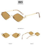 Gafas de Sol Poligonales Ojo de Gato Sexy Casual Tendencia Tico
