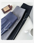 Pantalón Acampanado Curva Raya | Micro Flare Tobillo Dividido | Piel Tiburón Cintura Alta Sexy