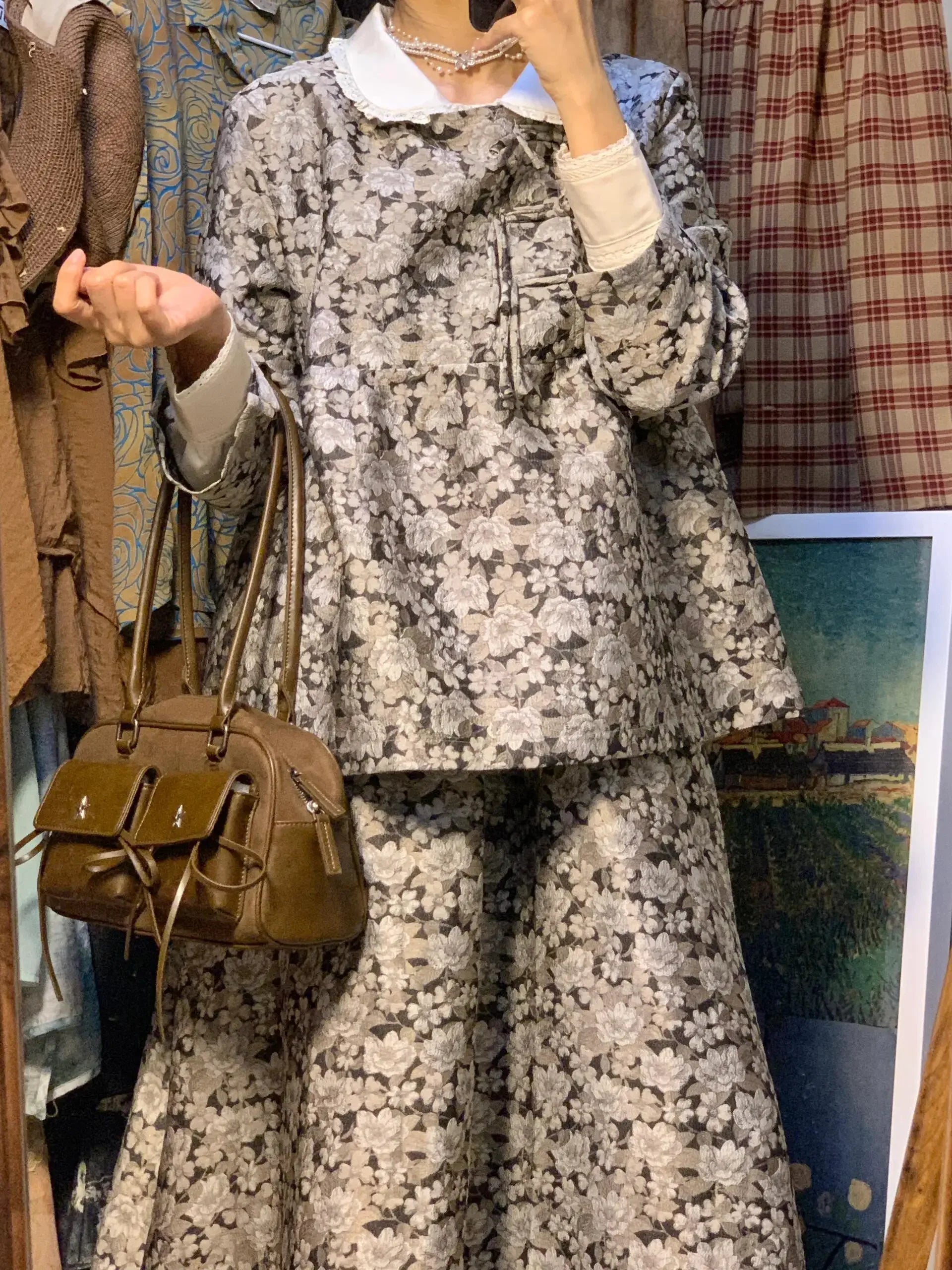 Bolso de Hombro Vintage para Mujer, Piel Sintética Mate