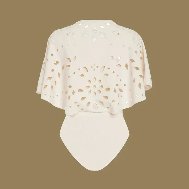 Traje de Baño de Lujo con Corte Láser - Diseño Exclusivo para la Playa