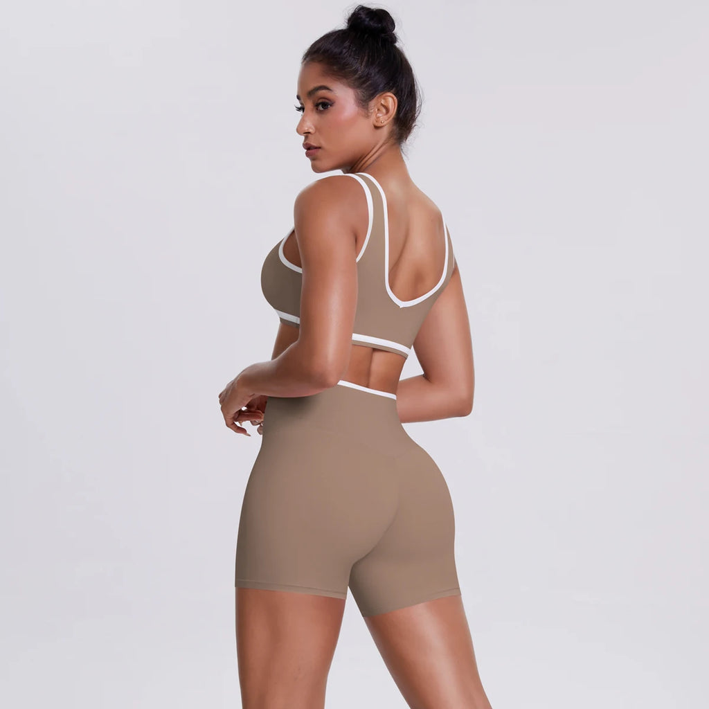 Conjunto Deportivo Mujer 2 Piezas | Yoga Gimnasio | Secado Rápido Ajuste Delgado