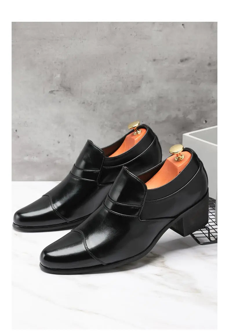 Zapatos Hombre Charol Negros Clásicos Punta Puntiaguda Formales | Fiesta