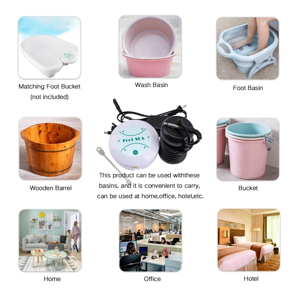 Máquina de Desintoxicación Iónica para Baño de Pies Spa Aqua