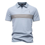Polo Rayas Cuello V Verano Hombre | Ajustado Transpirable | Tallas S-XXL | Tico Trendy