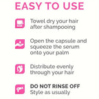 Aceite de nuez para el cuidado del cabello, aceite esencial, cápsula acondicionadora para el cabello marroquí, mejora la reparación del cabello seco y rizado, esencia sin lavado suave y brillante