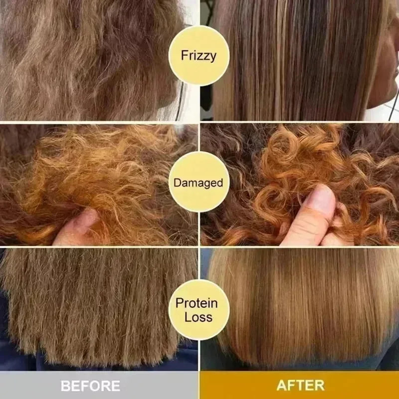 Cápsula mágica de vitamina para el cabello, aceite de queratina, restauración rápida del cabello, suave, brillante, hidratante profundo, productos para el cuidado del cabello del cuero cabelludo seco y rizado