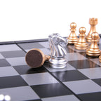 Ajedrez Magnético Plegable | Tablero y Piezas con Atracción | Entretenimiento Padres e Hijos | Ticotrendy